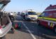 Accident grav pe Centura Capitalei - 2 persoane încarcerate, 4 răniți - un tir și trei autoturisme, implicate