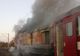 Alertă în Giurgiu. Locomotiva unui tren a luat foc