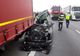 VIDEO Accident teribil între un autoturism și un TIR, pe Autostrada București-Pitești