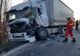FOTO Accident pe DN1A. Două TIR-uri au intrat în coliziune