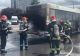FOTO/ Pericol de explozie: autobuz în flăcări la Brașov! 10 călători s-au autoevacuat