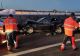 FOTO - Accident în lanț, luni dimineața, pe Autostrada București-Pitești: 6 răniți, 10 mașini distruse