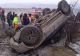 Accident grav, în Vaslui: 3 victime, după ce s-au răsturnat cu mașina