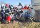 VIDEO + FOTO Accident înfiorător la Slatina, un șofer a murit carbonizat