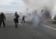 Pericol URIAȘ, pe autostradă: o CISTERNĂ încărcată cu 30 de tone de combustibil a luat foc 