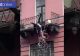 Imagini de infarct: momentul în care doi tineri cad de la balcon, după o ceartă