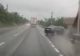 VIDEO | A scăpat cu viață după tentative sinucigașe de depășire a unui TIR pe ploaie torențială