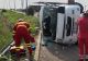 Accident grav, pe Autostrada Soarelui: 6 victime, după ce un microbuz s-a răsturnat - FOTO