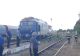 FOTO | VIDEO Locomotiva unui tren de pe ruta București - Pitești a luat FOC. Momente de groază pentru călători