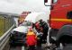 Accident GRAV pe A3! Un tânăr, rănit după ce s-a izbit cu maşina de un autotren