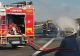 FOTO | Maşină cuprinsă de flăcări pe AUTOSTRADA Timişoara - Lugoj