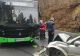 Autobuz implicat într-un accident rutier, în Brașov: 6 persoane au fost rănite. Trafic îngreunat pe DN1E
