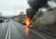 VIDEO | Mașină mistuită de flăcări după un accident grav în Iași