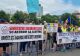 Angajații unui combinat care are capital rusesc, protest în Capitală: managerul a fost introdus pe lista persoanelor supuse sancţiunilor