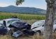 Mașină proiectată într-un copac după un impact frontal în județul Buzău: un mort şi 4 răniţi, între care și doi copii