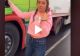 VIDEO – Unul dintre cele mai mari secrete ale șoferilor de TIR a fost dezvăluit de o tânăra. Ce ascund în interiorul ușii