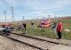 Mașină lovită de tren în județul Vaslui: două persoane au ajuns la spital