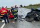 Accident cumplit în Mureș: un mort și 2 răniți, în urma unui impact violent - FOTO