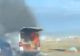 Incendiu în Capitală: O maşină a luat FOC lângă pasajul Băneasa - Trafic îngreunat