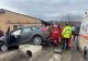 Grav accident în Capitală. O ambulanță în care se afla o gravidă s-a răsturnat