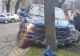 Accident în centrul Timișoarei, în fața Prefecturii: Mașină făcută zob după ce s-a izbit de un copac - Cine este femeia de la volan - FOTO&VIDEO