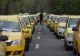 Taximetriștii s-au alăturat protestului transportatorilor, la Craiova! Zeci de șoferi au plecat în coloană pe străzi