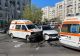 Accident între un autoturism și o ambulanță, în București