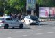 Mașină de poliție, făcută „acordeon” în centrul Capitalei. Accidentul care a surprins trecătorii din Piața Unirii