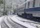 Iarna a revenit în forță, după temperaturi de 30 de grade! Copac doborât pe șine din cauza zăpezii, oameni blocați în tren