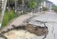 Craterul de pe strada din Slănic Prahova are o adâncime de 18 metri. Încă un bloc va fi evacuat