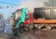 Accident grav la Iași! Un camion a luat foc în urma coliziunii cu  două autoturisme. Imagini șocante - FOTO&VIDEO