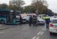 Un autobuz s-a ciocnit cu un autoturism, la Galați: o persoană a fost rănită
