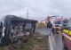 Accident cumplit în județul Constanța! 7 răniți, după ce un microbuz cu călători s-a răsturnat