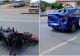 Accident grav în Alba Iulia. O persoană rănită, după ce o mașină s-a ciocnit violent cu o motocicletă 
