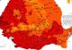 România s-a ÎNROȘIT la orele după-amiezii. Harta termică a pârjolului care arde Balcanii