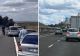 Trafic paralizat pe A2 după ce un TIR încărcat cu granule de plastic a fost cuprins de flăcări