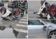 Accident în Capitală între o motocicletă și o mașină. Un bărbat a fost rănit
