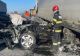 Accident grav pe DN5 Giurgiu - București. Un șofer a intrat cu mașina în spatele unui TIR