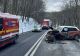 UPDATE: 5 persoane, transportate la spital. Trafic blocat între Sibiu și Brașov, după un accident cu trei mașini