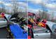 Accident grav pe DN 14, la ieșire din Sighișoara, chiar în prima zi a anului. Două persoane sunt încarcerate. A fost solicitat elicopterul SMURD