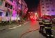 Incendiu puternic într-un bloc din Sibiu: 50 de persoane se aflau în interior