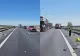 Accident pe Autostrada A1. Un autoturism a intrat cu toată viteza într-un parapet