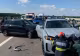 Accident în lanț pe Autostrada A3: trafic blocat spre București - FOTO