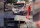 Ambulanță înghițită de pavaj. Primarul dă vina pe șofer