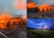 Incendiu violent în județul Suceava. Două adăposturi de animale au luat foc -VIDEO 