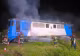 Locomotiva unui tren de pasageri a luat foc în Bihor. Pompierii au intervenit de urgență