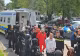 Stare de asediu la Tribunalul Constanța. Zeci de mascați păzesc clădirea în timpul procesului unui clan interlop care a terorizat orașul — FOTO/VIDEO