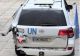 Volodimir Zelenski acuză Rusia că a atacat un vehicul ONU în Herson. Mașina misiunii umanitare, grav avariată