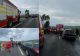 Accident cu 4 mașini și 15 persoane implicate pe DN1, între Bradu și Sibiu. A fost activat Planul Roșu -FOTO