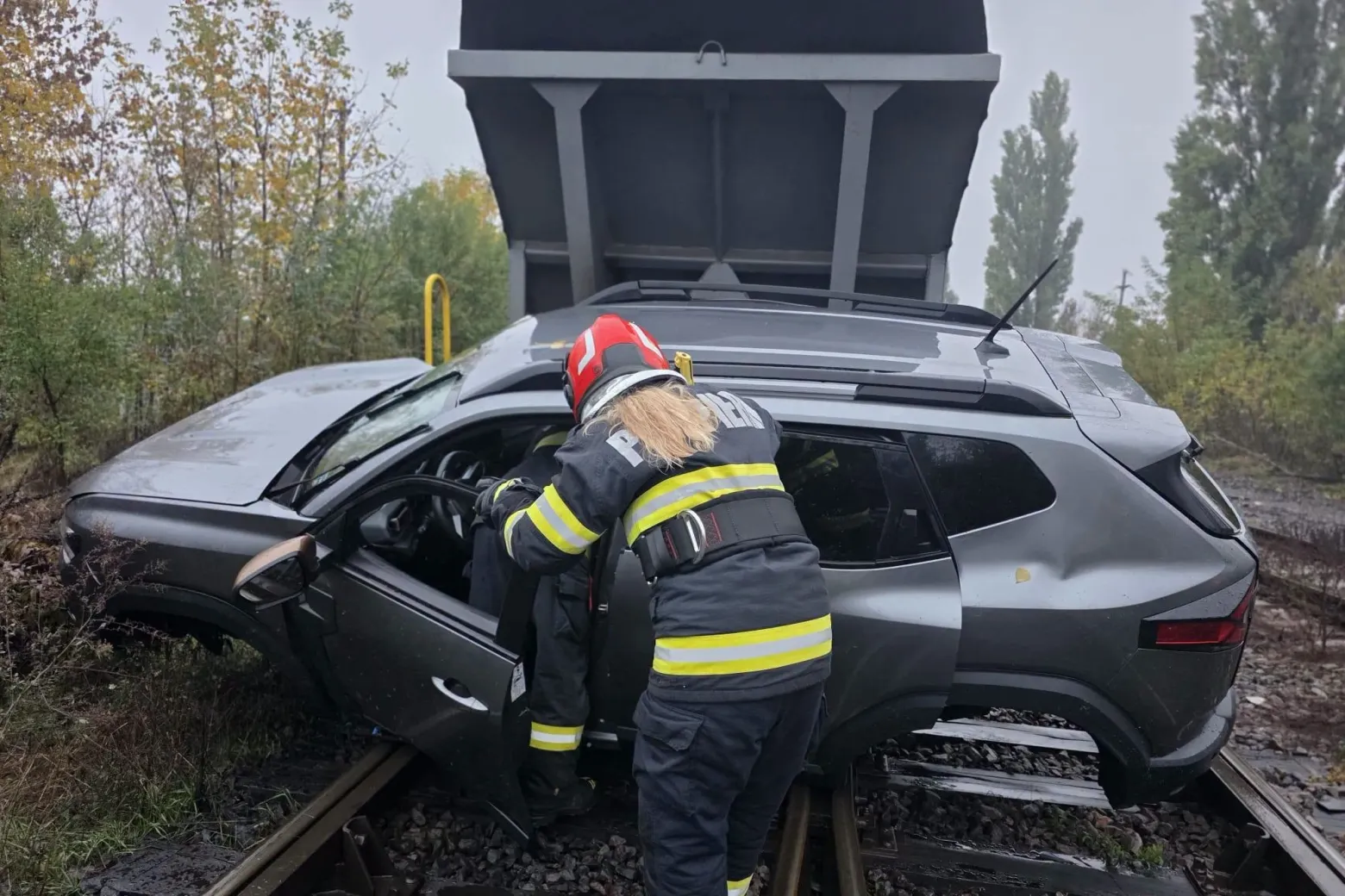 Accident tren/Sursa foto: ISU Giurgiu